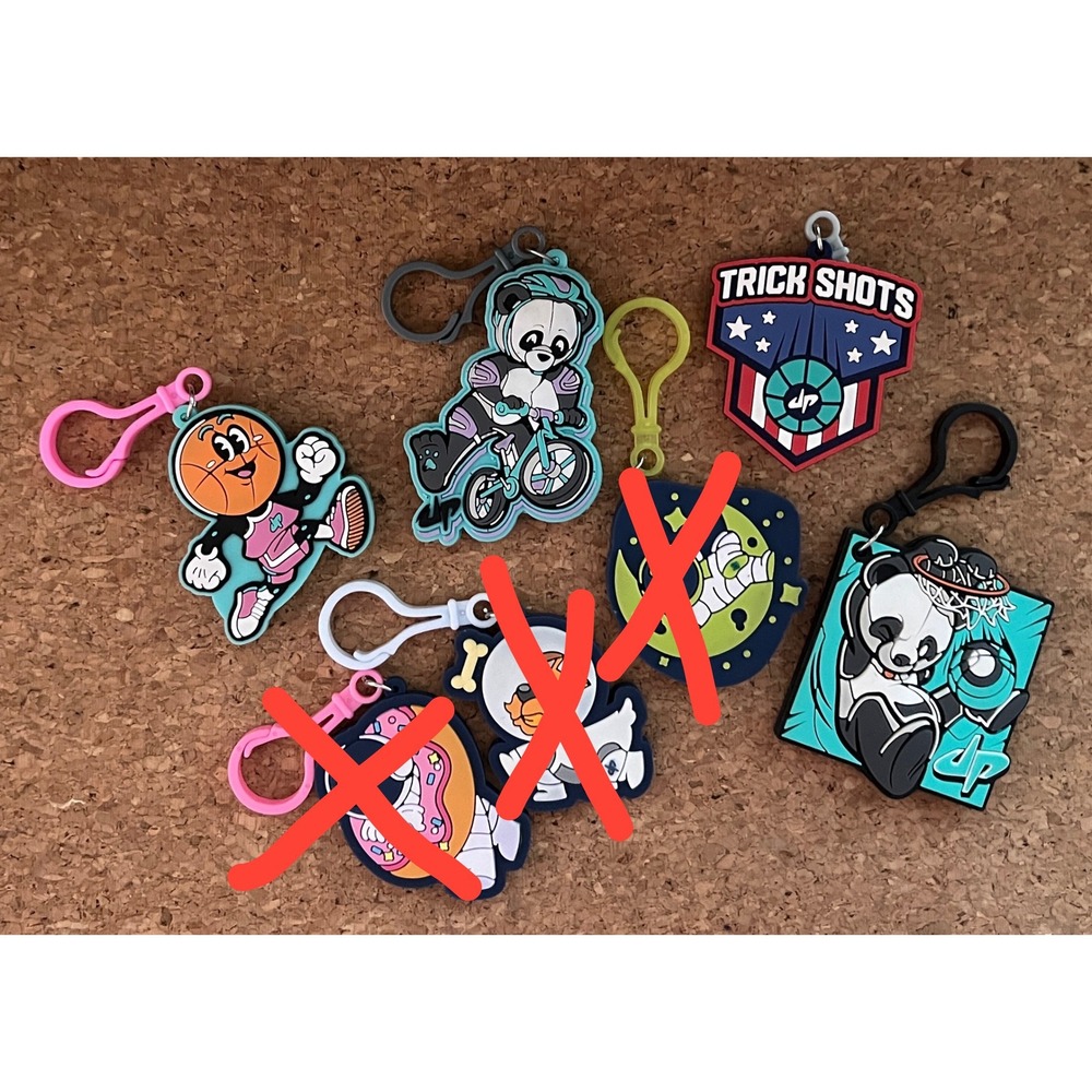 Dude Perfect Bag Charms Keychains Excellent Bulk‎ of 4